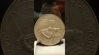 SILVER COIN#1972# ISSUED ON THE OCCASION OF #25TH ANNIVERSARY OF INDEPENDENCE DAY#NATIONALFLAG INDIA