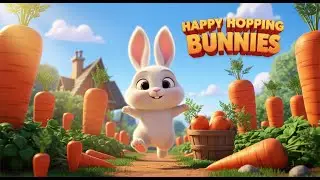 Happy Hopping Bunnies 🐰🌸🎵 | Fun Bunny Song for Kids & Toddlers 🌈✨