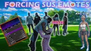 Using MODS to FORCE SUS Emotes on E-THUGS! (They got mad)