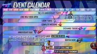 free fire 4th anniversary calendar  full review || AG GAMING YT || in tamil