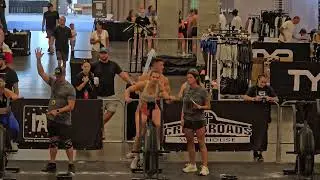 Monster games crossfit competition overland park ks 2025. Stacie. Bike, thruster.