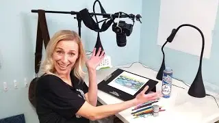 How to make a coloring or drawing video - DIY overhead coloring video