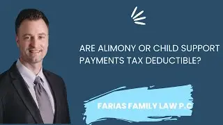 Are alimony or child support payments tax deductible?