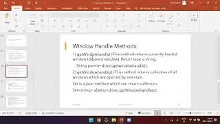 Handling Multiple Windows in Selenium