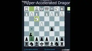 Hyper-Accelerated Dragon Opening (chess) #chess #viral #shortvideo #lichess #gameplay #opening