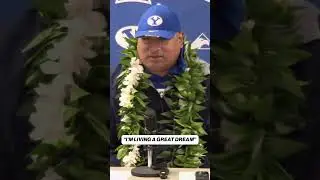 Kalani Sitake is living the DREAM 😁 #byu #kalanisitake #collegefootball #cfb #football
