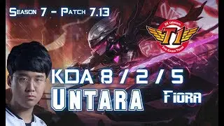 SKT T1 Untara FIORA vs SINGED Top - Patch 7.13 KR Ranked