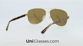 GUCCI GG0528S 008 63 14 150 GOLD CRYSTAL BROWN 1
