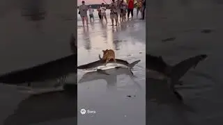 AI Video #sora #cat #shark