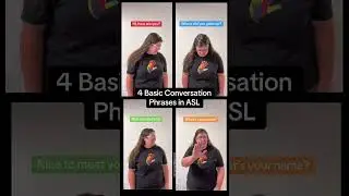 ♶ 4 ASL Convo Phrases for Beginners | Easy-to-Memorize ASL