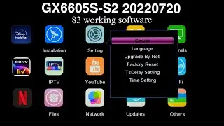 GX6605s S2 20220713 Tatapaly 83 working latest software updates