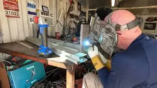 1941 Chevy Truck, Welding the other patch panel on the roll pan