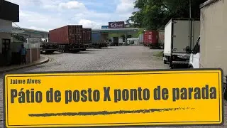 P&aacute;tio de posto X ponto de parada