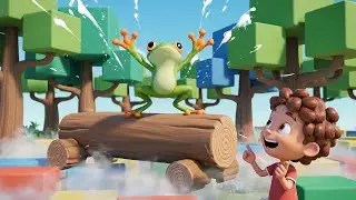Minecraft Tiny Frog Jumped Into a Cake   | Nursery Rhymes for Kids & Baby Songs