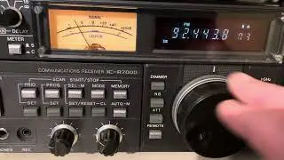 Icom IC-R7000 Avoid Adjacent Channel Interference FM News in French KVPI