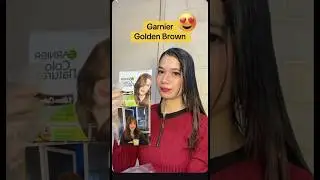 Garnier Golden Brown 7.3 Hair Dye Easy Application #haircolor #healthyhair
