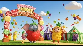 Infant Visual Stimulation 🍓 Baby Sensory 🌸 Fruit Dancing Animation 🌼 Relax Video for Babies