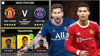 DLS 22 | PSG vs Manchester United | UCL | Dream League Soccer 2022 Gameplay