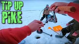 Tip Up Pike Ice Fishing on Last Mountain Lake (iFish Pro 2.0)