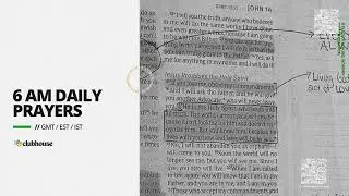 6 AM GMT Morning Prayers | Prayers, Worship, Scripture Reading  | 03/01/2026
