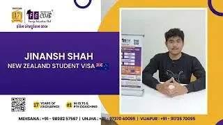 Congratulations 🎉 🇳🇿Jinansh shah on your New Zealand student visa🎉