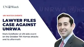Mark Goldfeder | Lawyer files case against UNRWA
