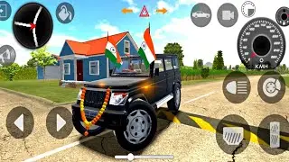 Black SUV Indian Old 4x4 Jeep Driving - Android Gameplay- Indian Vehicle Car Simulator 🎯