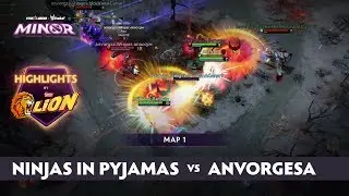 Ninjas in Pyjamas vs  Anvorgesa | Highlights | StarLadder ImbaTV Minor Season 2 Playoffs