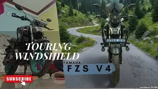 Touring windshield for yamaha fzs v4 hibrid😈|| Modification ✌🏼|| Primo customs 😎||