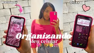 ORGANIZANDO MEU CELULAR 📲💖iPhone 11,Widgetsmith,dicas,iOS 18.6.2