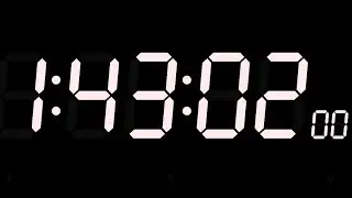 Black screen 1 hours 43:02 minute timer no ads no copyright