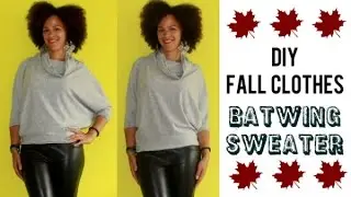 DIY Fall Clothes | How To Make a Batwing Sweater