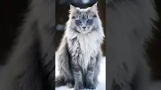 Cat&rsquo;s First Time in the Snow ❄️🐱#shorts#Cat