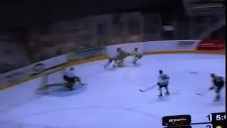 IceGators Jordan Ciccarello hit on IceBears Dennis Sicard