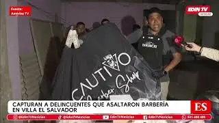 Polic&iacute;a captura a dos asaltantes de barber&iacute;a en Villa El Salvador