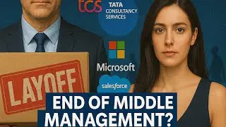 TCS, Intel, Microsoft Layoffs EXPLAINED: End of Middle Management? | AI Revolution Impact