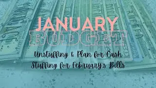 Budget with Me for January 2023 | Paying January&rsquo;s Bills & cash stuffing plan for the month