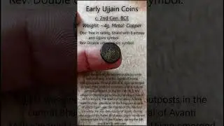 Rare early Ujjaini coin depicting tree | Indian ancient coin #shorts