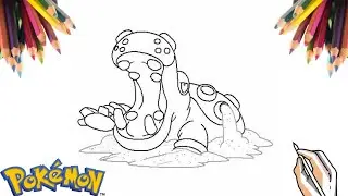 COMO DESENHAR O POK&Eacute;MON HIPPOWDON | HOW TO DRAW POKEMON HIPPOWDON