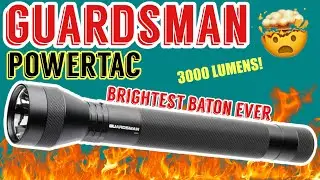 Powertac Guardsman 3,000 Lumen Patrol Flashlight | Tactical, Self Defense, Outdoors, & Emergency