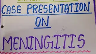 Case presentation/case study on meningitis child health nursing #pediatrics #jamiahamdard #gnm #bsc 