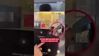 A Perfume Machine Was Seen At A Beach Club