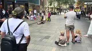The Violin Kids Band Music in Westfield Sydney has Instrumental Sale Music