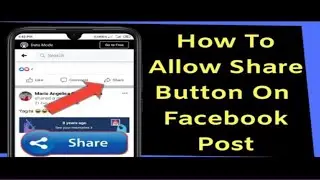 How To Allow Share Button On Facebook Post||فیس بک پوسٹ پر شیر بٹن کی ان کسیے دیی؟