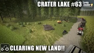 Buying New Land & Clearing Trees - Crater Lake #63 Farming Simulator 19 Timelapse