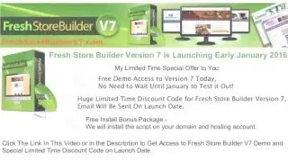 Fresh Store Builder V7 Special Discount Link
