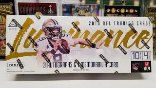 2019 Panini Luminance Football Hobby Box Opening. 4 Hits!