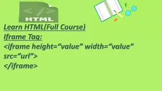 36.HTML-Iframe Tag||Part-36||Step by Step HTML Tutorial..