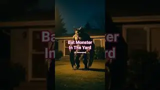 Bat Monster In The Yard (AI Generated)