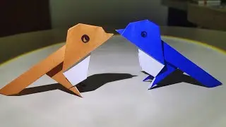 Origami Magpie Tutorial: How to Fold a Lucky Blue Bird 🪶✨&nbsp;Easy Origami |Step-by-Step Paper Craft